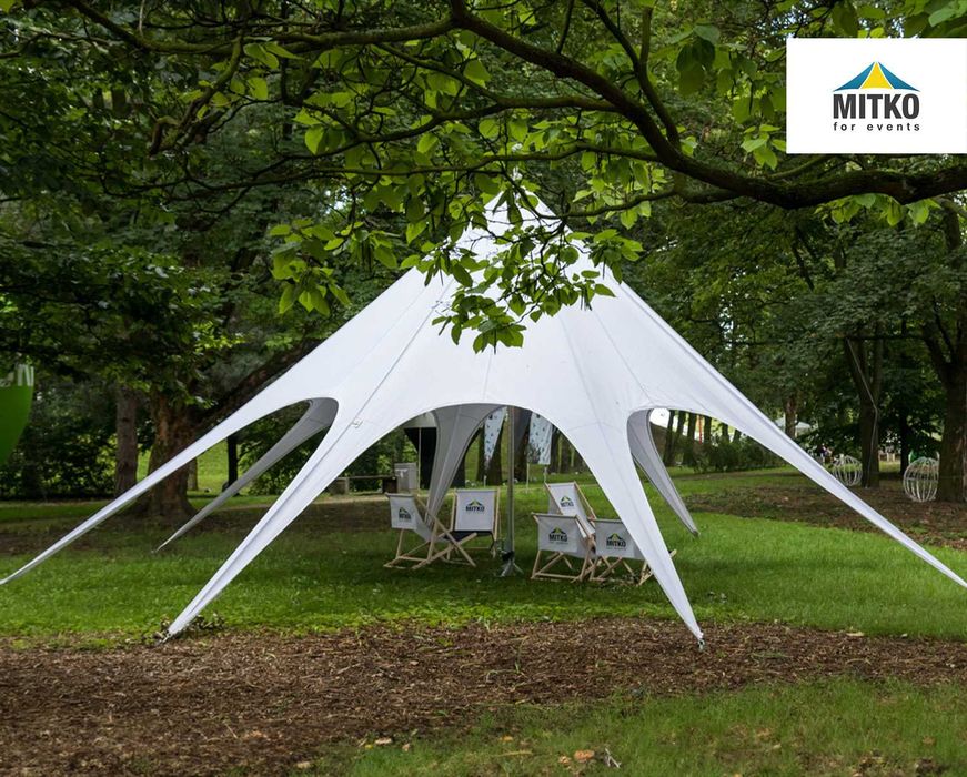 Wynajem namiotów typu gwiazda od producenta Mitko