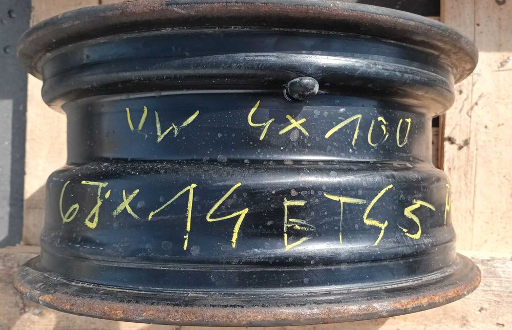 Felga stalowa VW Volkswagen Skoda 14 cali 4x100 6Jx14 W-wa 1 szt. Warszawa-Wawer odbiór/montaż/wysyłka
