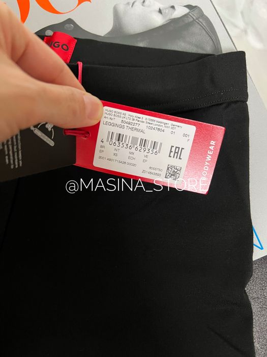 Нові лосини легінси термо Hugo Boss XS, M чорні оригінал