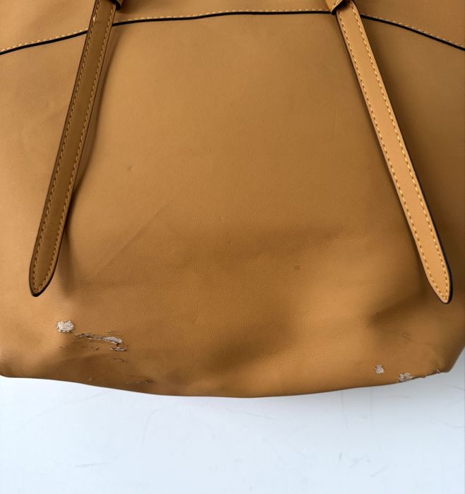ZARA musztardowa torba shopperka