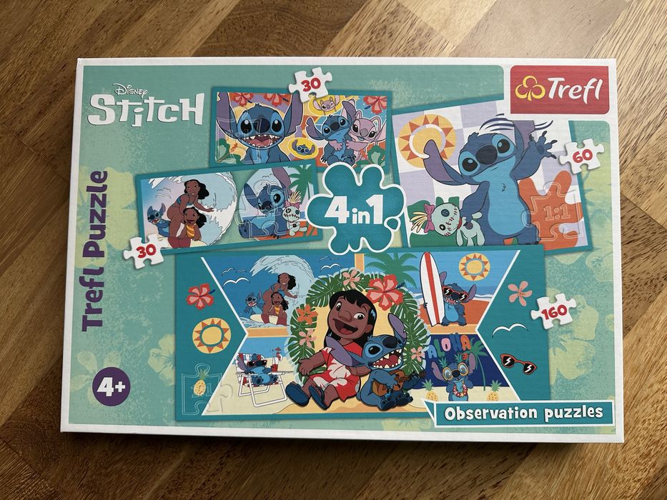 Puzzle Lilo & Stitch aż 4 układanki