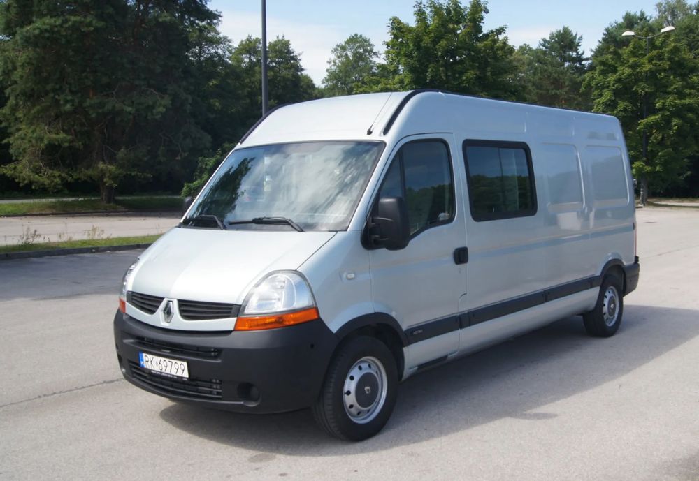 Renault Master L3H2-Doka 6-osób  Rok 2010, Przebieg 125178 km, Salon Polska, I wł., Klima, Doka-6osób