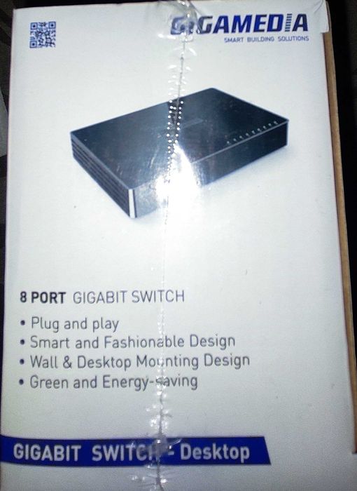 Modem 8 portas Gigamedia, novo na embalagem.