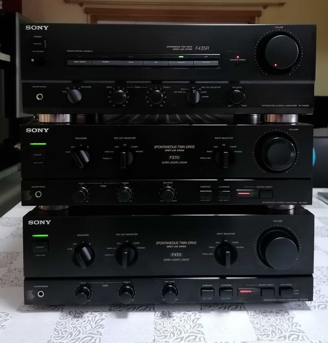 Amplificadores da Sony TA-F470 + TA-F435R+ TA-F270 Em Excelente Estado