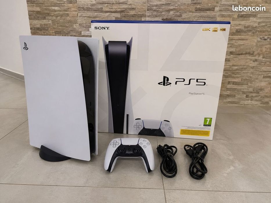 Consola Playstation 5 CD / ps5/ 3x jogos / 2 comandos