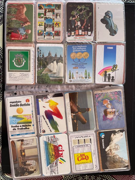 Calendários de bolso - lote de 135