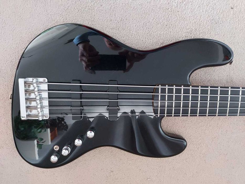 Squier Jazz Bass 5 Deluxe Active Gitara Basowa Bas Aktywna 5 strunowa