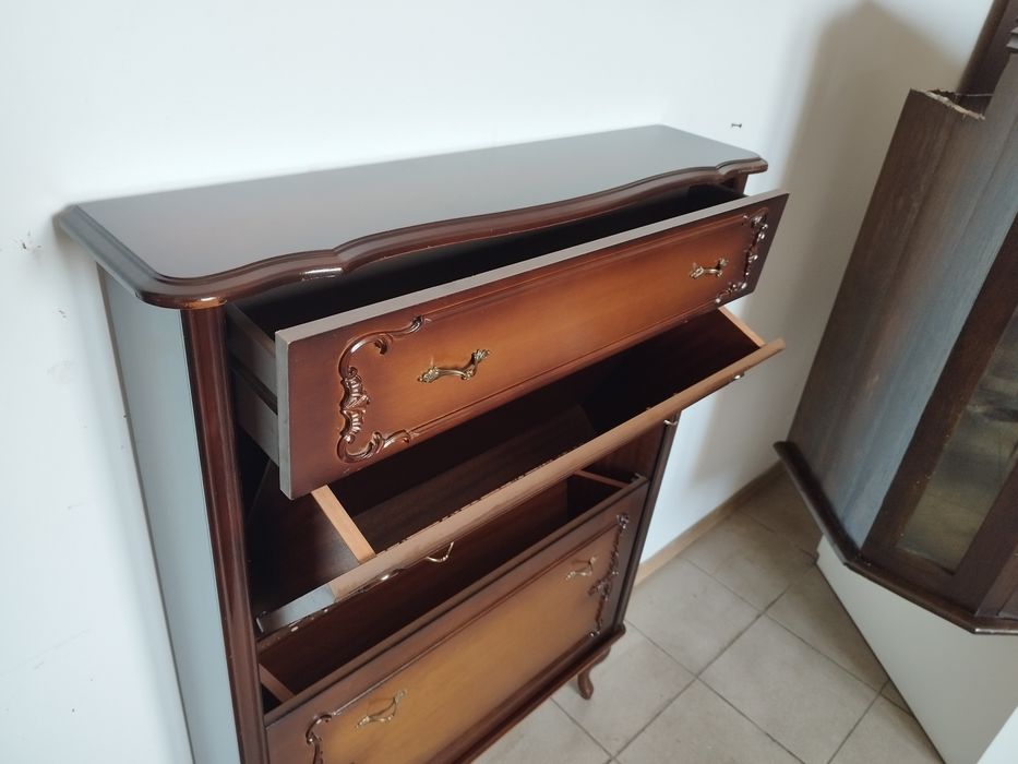 szafka na buty wąska Antyk Vintage