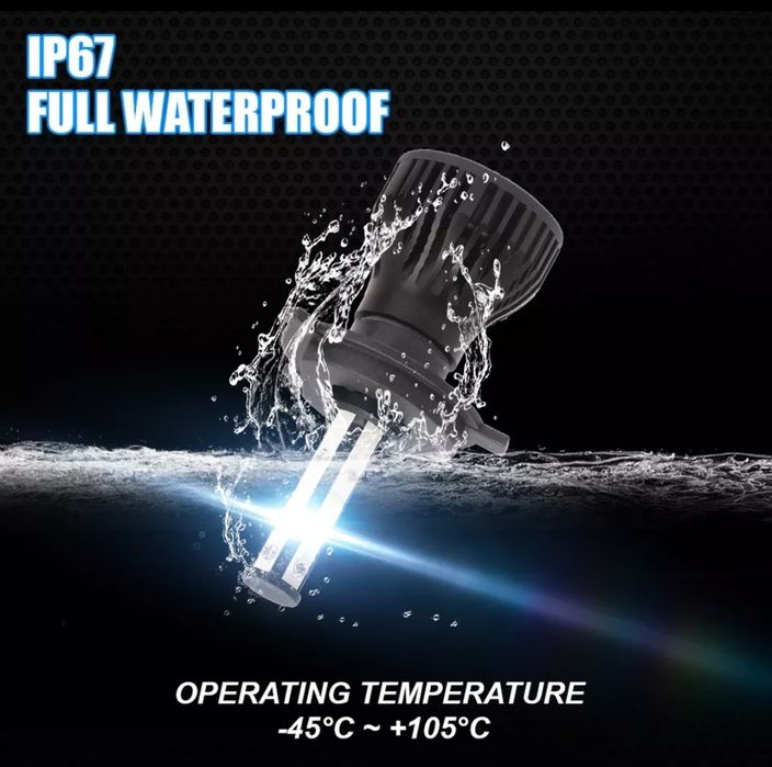 Lampadas Led H7 6500k can bus luz branco forte