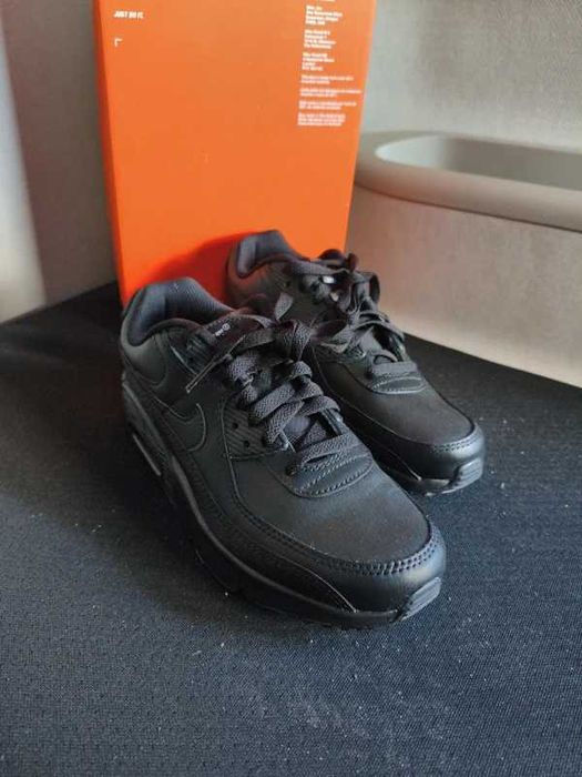 Nike Air Max 90 Leather Triple Black Rozmiar 40