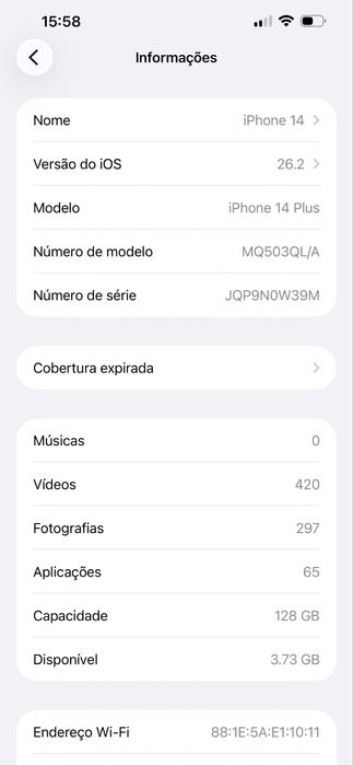 Vendo iphone 14 plus 128Gb