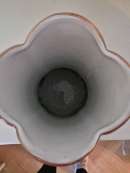 Unikalny duży wazon Lubiana wzór kaszubski 40 cm. Dla fanów tenisa