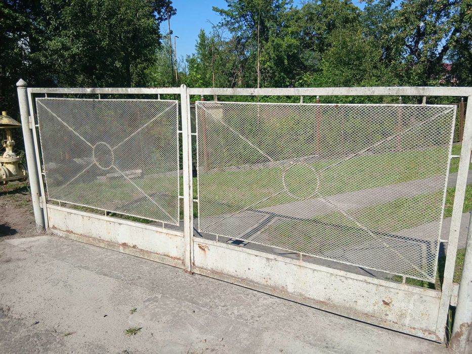 Ворота металеві для паркана 3.5 м довжина