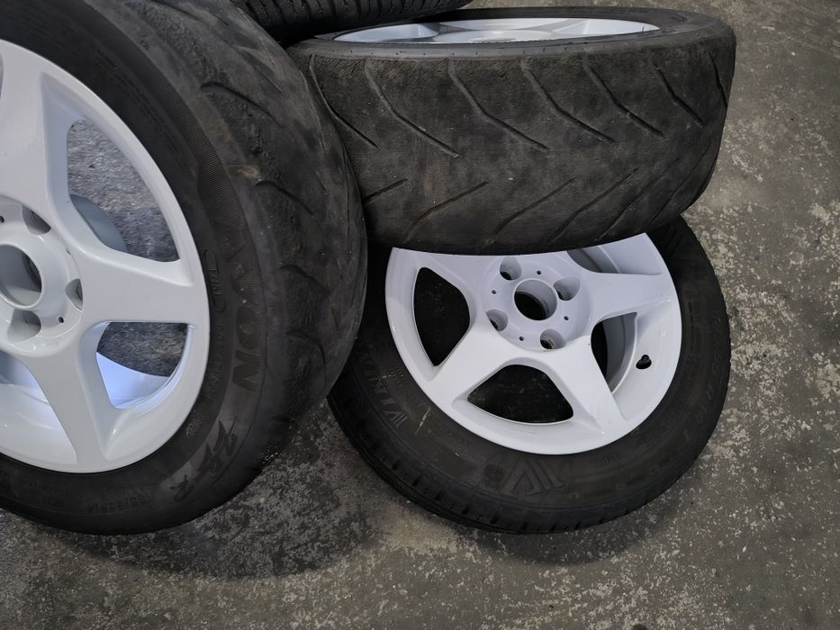 Jantes 14 4X108  ET 16 PSA, 106 e Saxo, pneus 185/55/14  reparadas