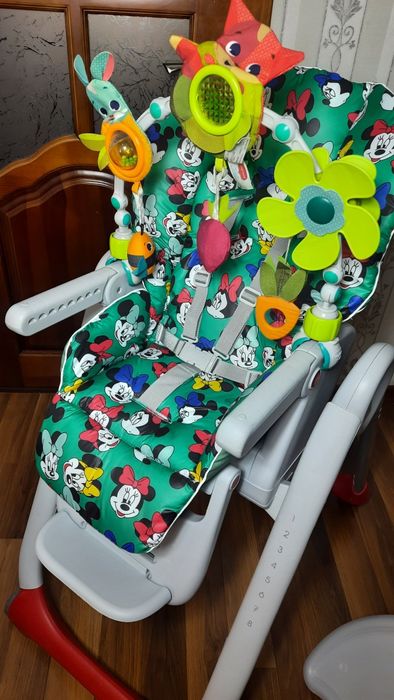 ‼️з НОВИМ ЧОХЛОМ Chicco polly 2start годувальне крісло