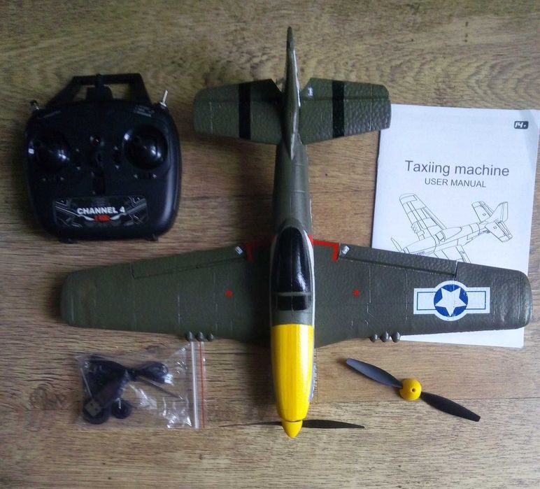 Samolot RC zdalnie sterowany Mustang P-51 2,4Gh 4Ch żyro