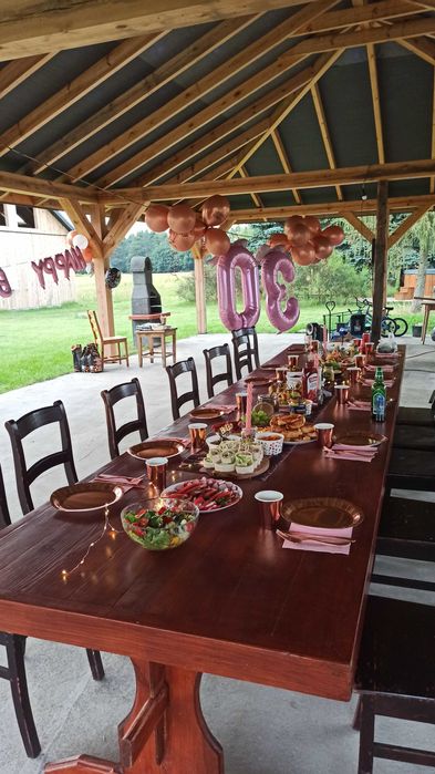 Nowy domek do 18 osób. Sauna, balia z jacuzzi. 90 km od W-wy.