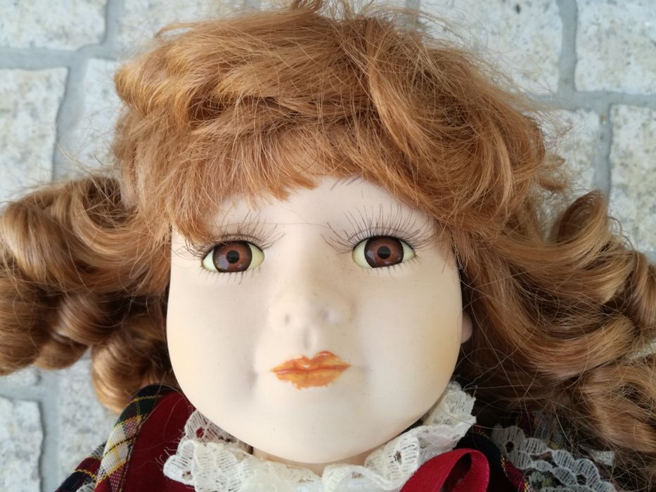 BONECAS, pano/trapos NOVA e porcelana, dama antiga, a partir