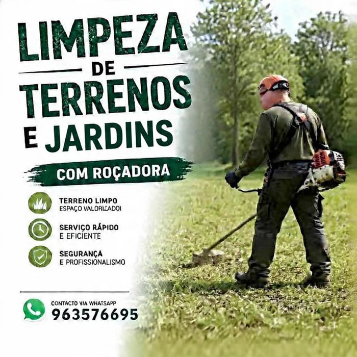 Limpeza de terrenos e jardins