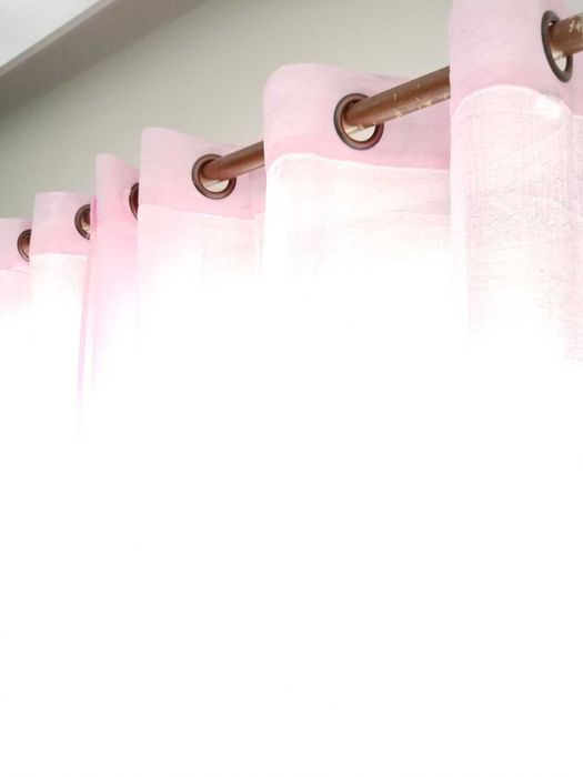 Conjunto de Cortinas Cor de Rosa - NOVAS!