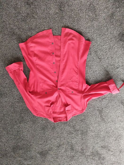 koszula bawełniana czerwona Orsay