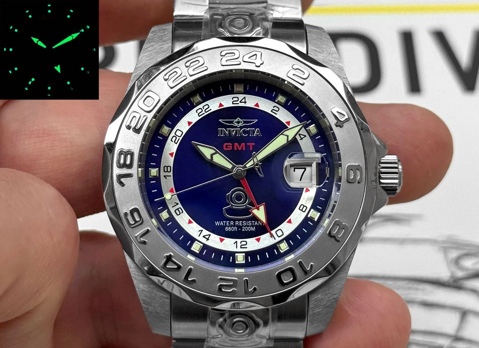 Годинник Invicta 5124 Pro Diver Master of Ocean 44 mm. GMT 200 MT