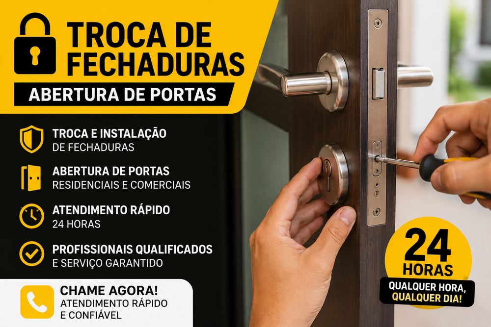 Troca e Instalação de Fechaduras 24 Horas