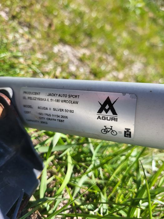 Uchwyt rowerowy Aguri Acuda II bagażnik na dach na rower