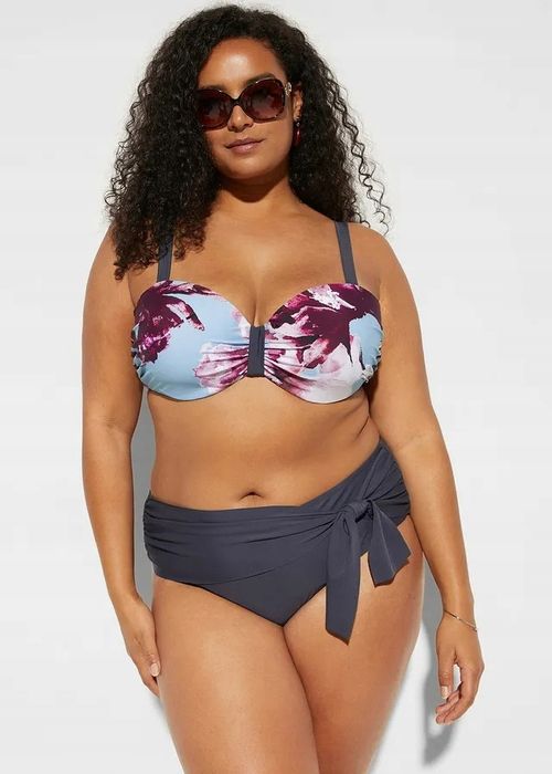 B.P.C bikini na fiszbinach we wzory z figami z wiązaniem 48 (95E).