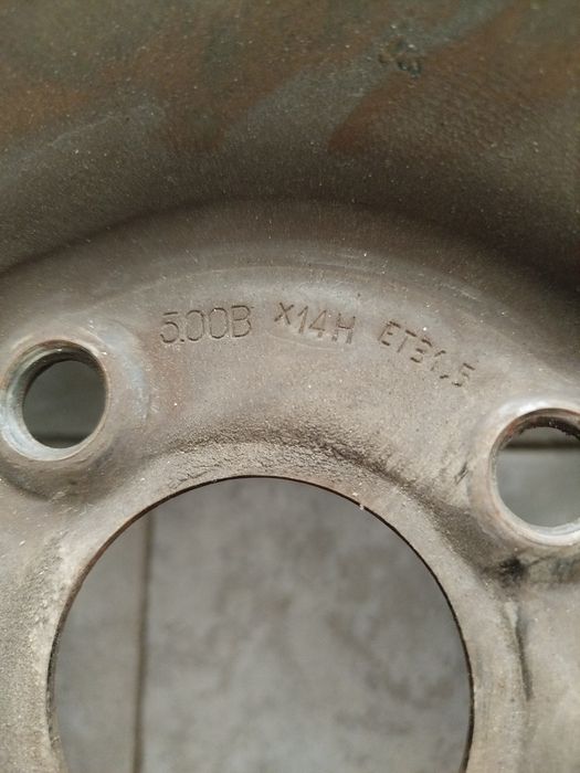 4 Jantes de ferro 14" com tampão Fiat