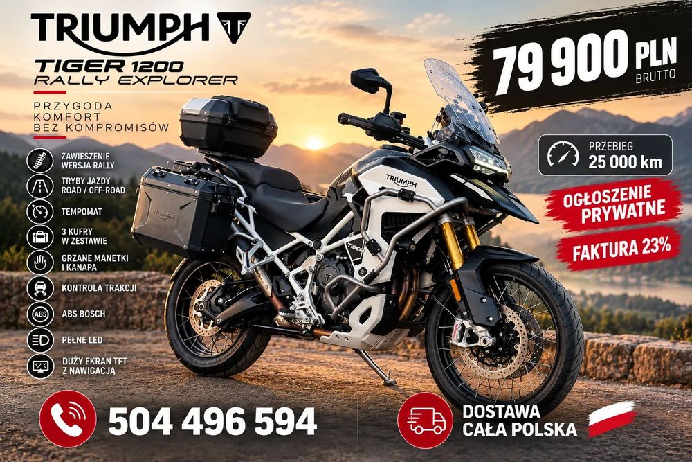 Triumph Tiger triumph tiger 1200 rally explorer full opcja sprzedam fv 23%