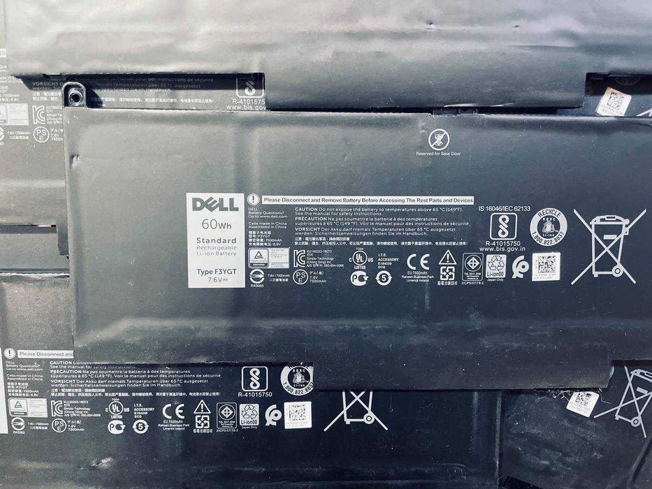 Батарея / Аккумулятор / АКБ / F3YGT на ноутбук DELL