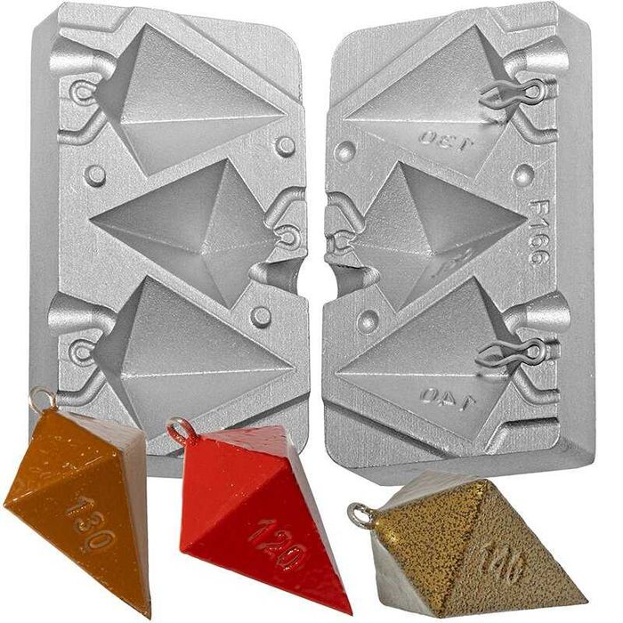 Molde para chumbadas de pirâmide