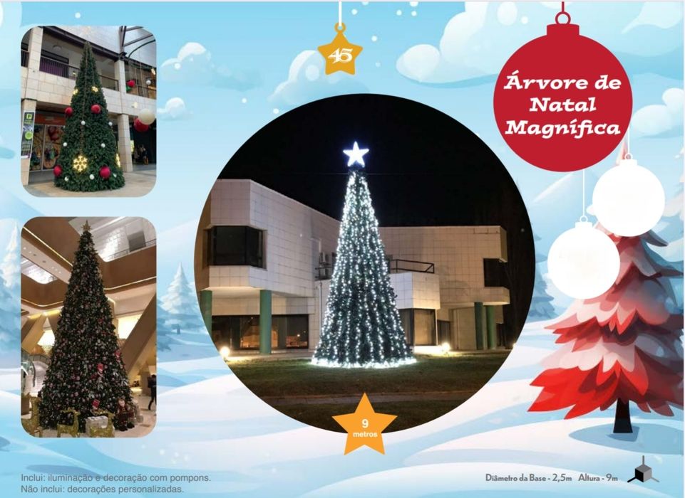 Árvores de Natal Gigantes - Decorações