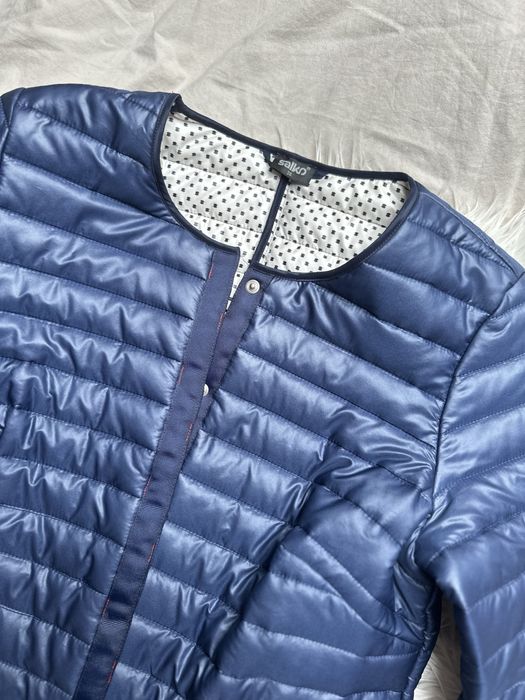 Granatowa kurtka pikowana jak nowa salko M