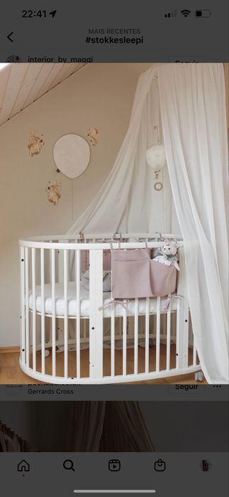 Berço branco e extensao ate 5 anos Stokke +2colchoes v1 e v2 da stokke