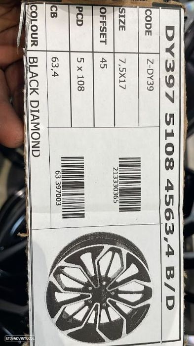 Jantes 17 5x108 ford