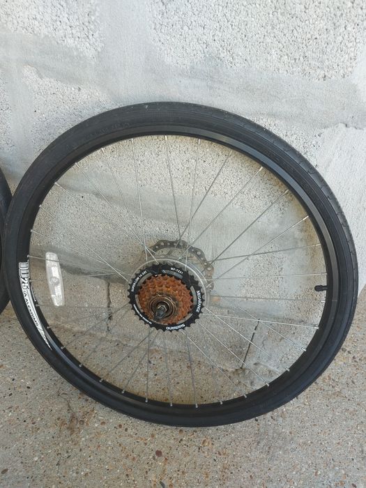 rodas de bicicleta já usados mas em bom estado