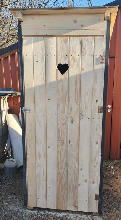 Toaleta drewniana, WC, Kibel na budowę, działkę