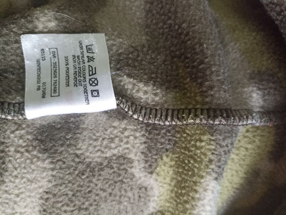 Bluza polarowa moro dla chłopca r. 128