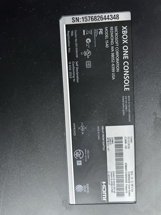Konsola Xbox One 500GB 5x Gry/Bez Pada i Zasilacza!
