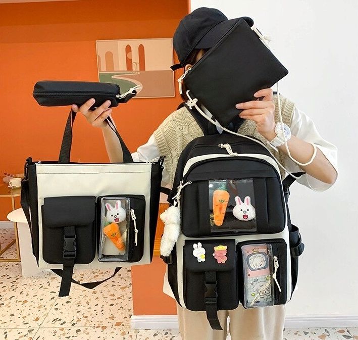 Plecak Szkolny Zestaw Piórnik Torba 4w1 (d053)