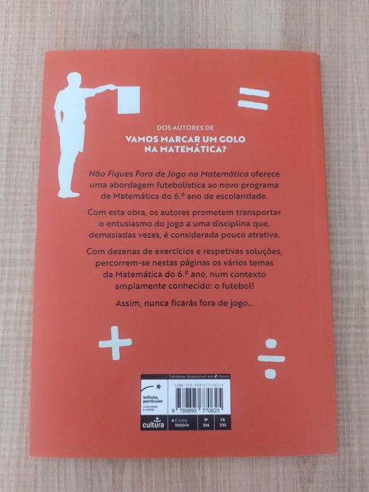 Livro de matemática 6° ano: Não fiques fora e jogo na matemática.