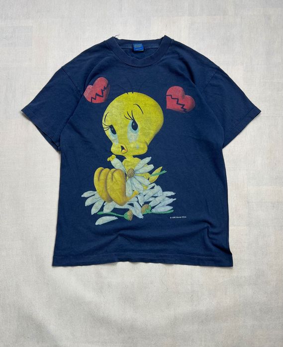 1999s Warner Bros Looney Tunes Tweety koszulka vintage