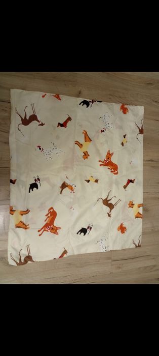 Nowa poszewka na poduszkę 70x80 pieski