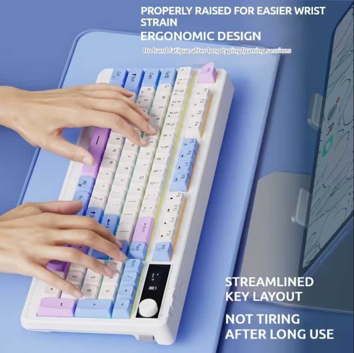 Клавіатура бездротова EWEADN V98 (RGB) 98 клавіш