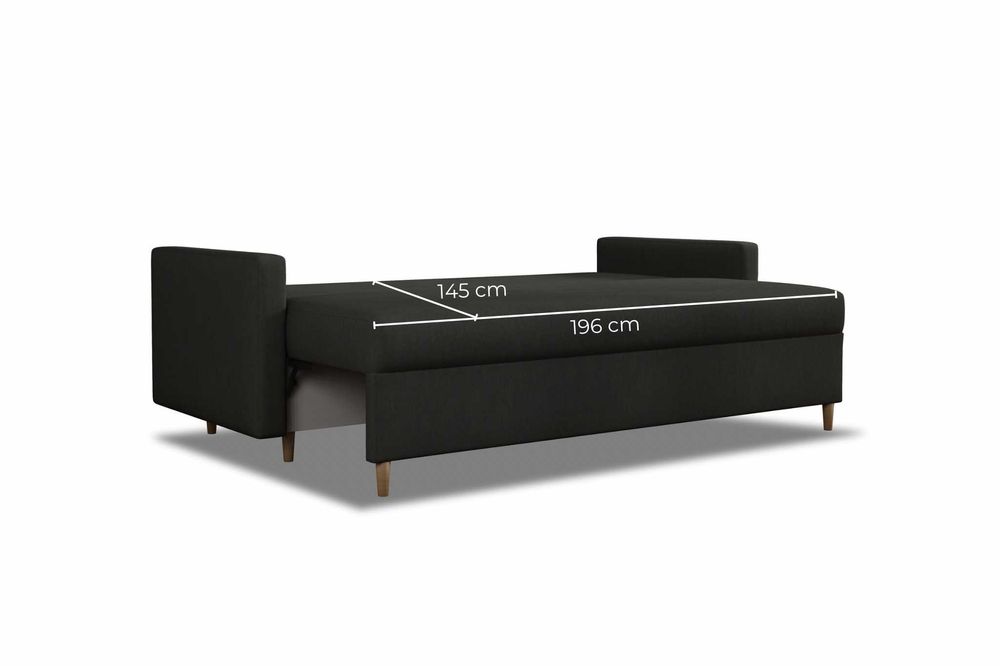 Zestaw komplet wypoczynkowy kanapa Skandynawska i fotel Uszak. Sofa