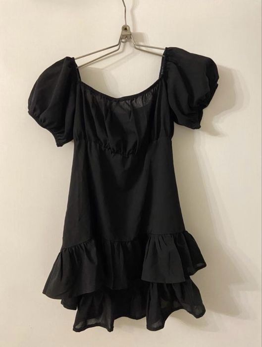 Чорну babydoll туніка
