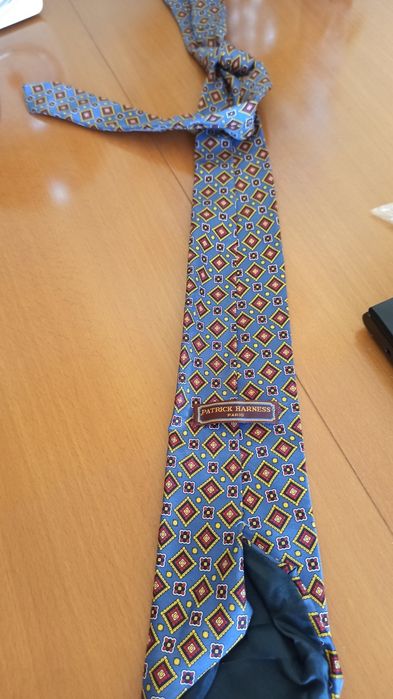 Krawat z jedwabiu marki Patrick Harness Paris
