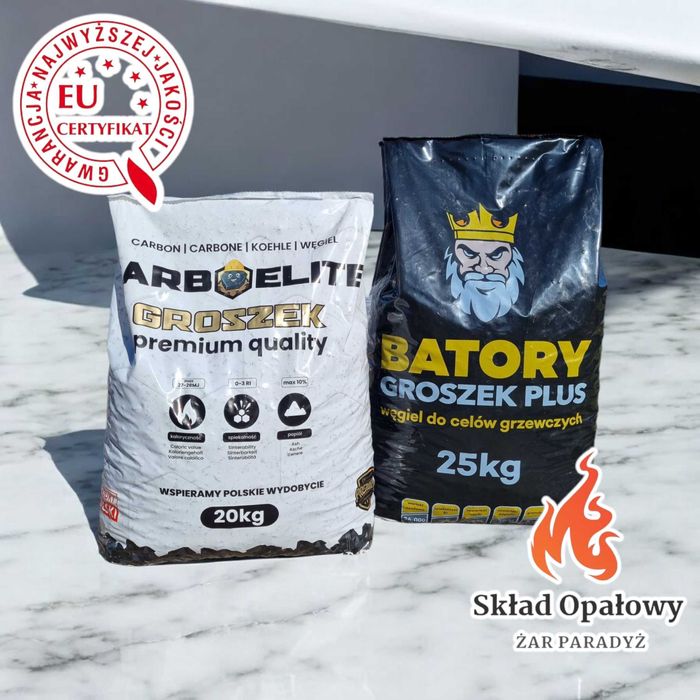 Groszek CarboELITE 27-28 MJ/kg pakowany po 20 kg PGG Węglokoks